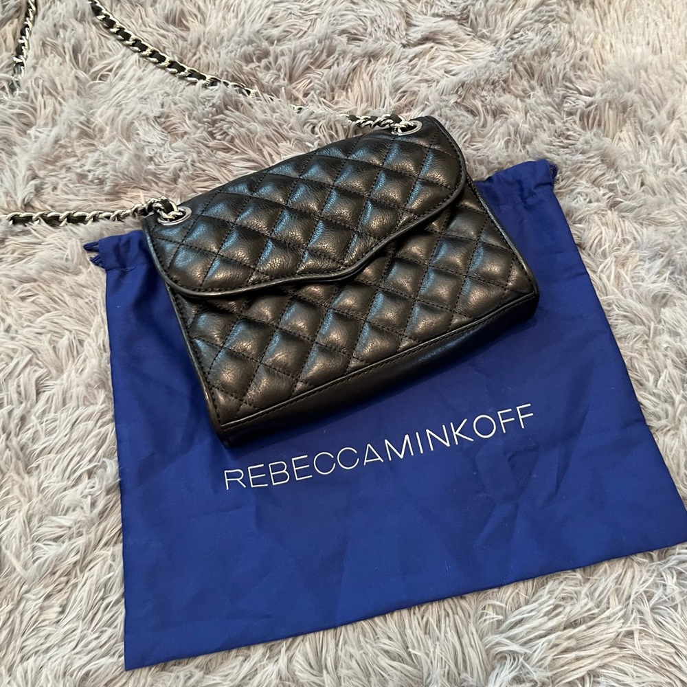 Rebecca Minkoff black quilted Crossbody bag